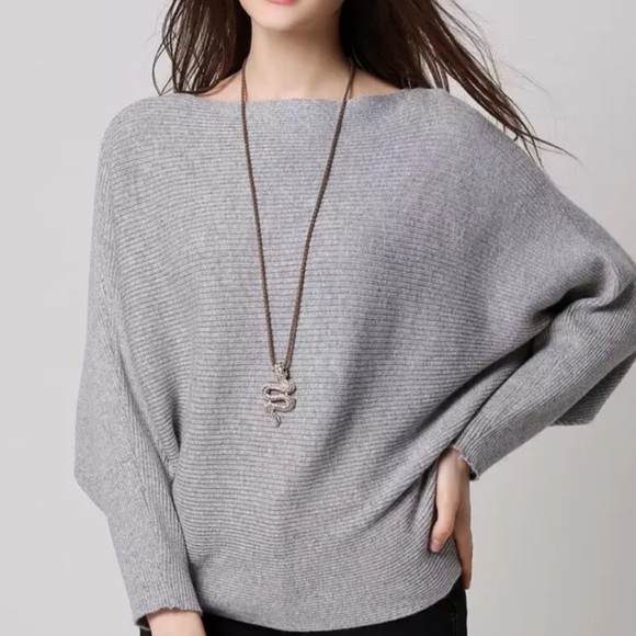 Dolman Sleeves Knit Top - Picture 2 of 9